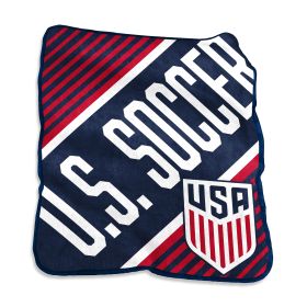 US Mens Soccer Team Distressed Raschel Throw