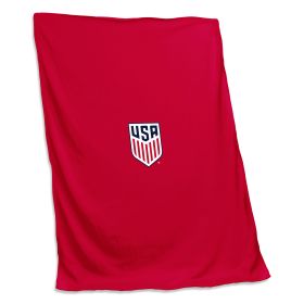 US Mens Soccer Team Red Sweatshirt Blanket