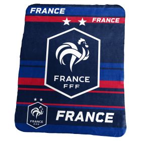 France Men's National Soccer Team Classic Fleece Throw