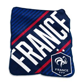 France Men's National Soccer Team Raschel Throw