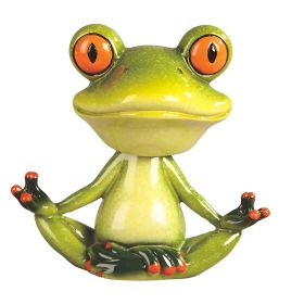 5"W Yoga Frog with bobblehead Figurine Home Decor Gift