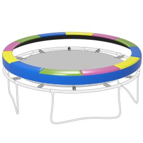 14FT Trampoline Spring Cover, Safety Trampoline Pad Replacement, Waterproof and Tear Resistant, All Weather Trampoline Accessories, Multi Color (Option: Yellow, Pink, Green, Blue-1130x370x220 mm)