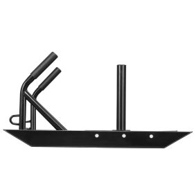 VEVOR Weight Training Pull Sled, Fitness Strength Speed Training Sled with Handle (Color: Black, Support Rod Size: 1&2 inches)